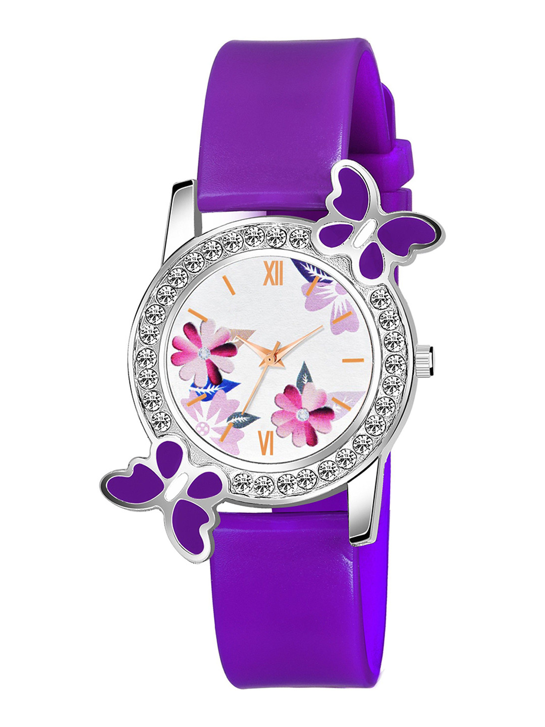 Gopal Shopcart Women Printed Dial & Bracelet Style Straps Analogue Watch 328PUR