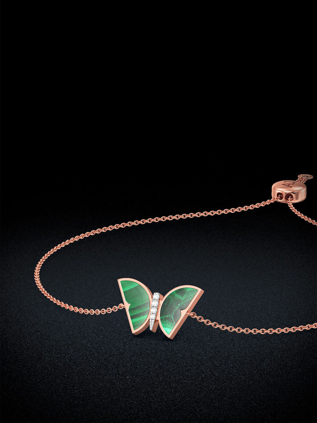 Joyalukkas Jade Flutter Diamond Chain Bracelet