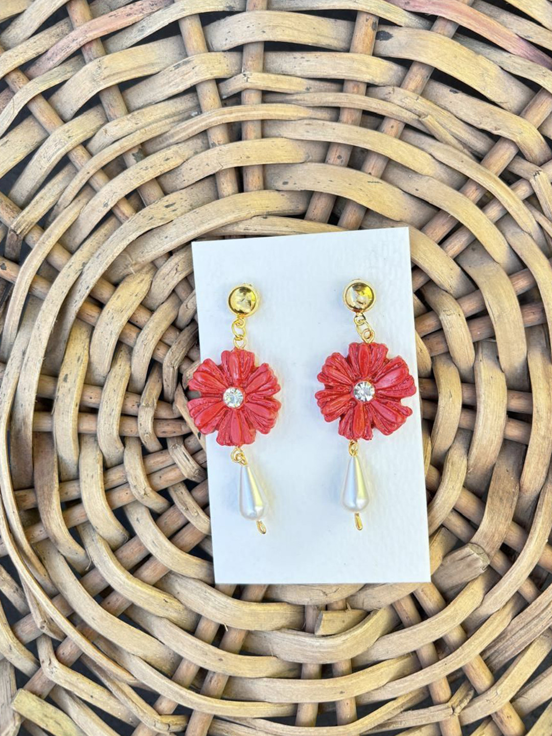 VMA PLAY FASHION MAHI Women Flower Drop Earrings