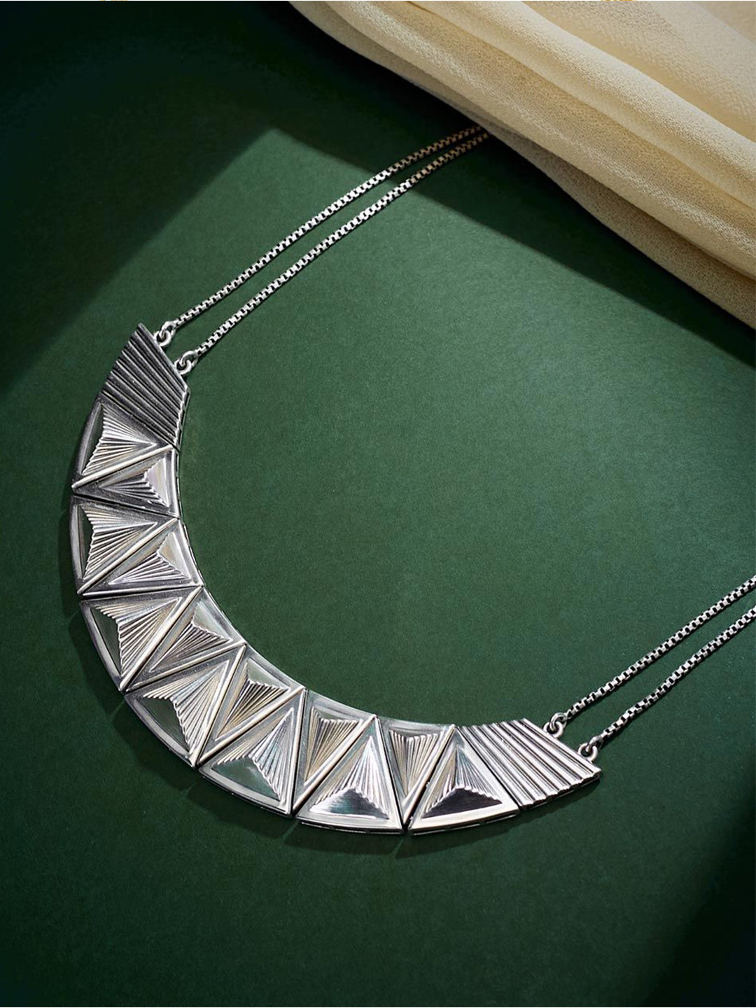 Fabindia Silver Short Necklace