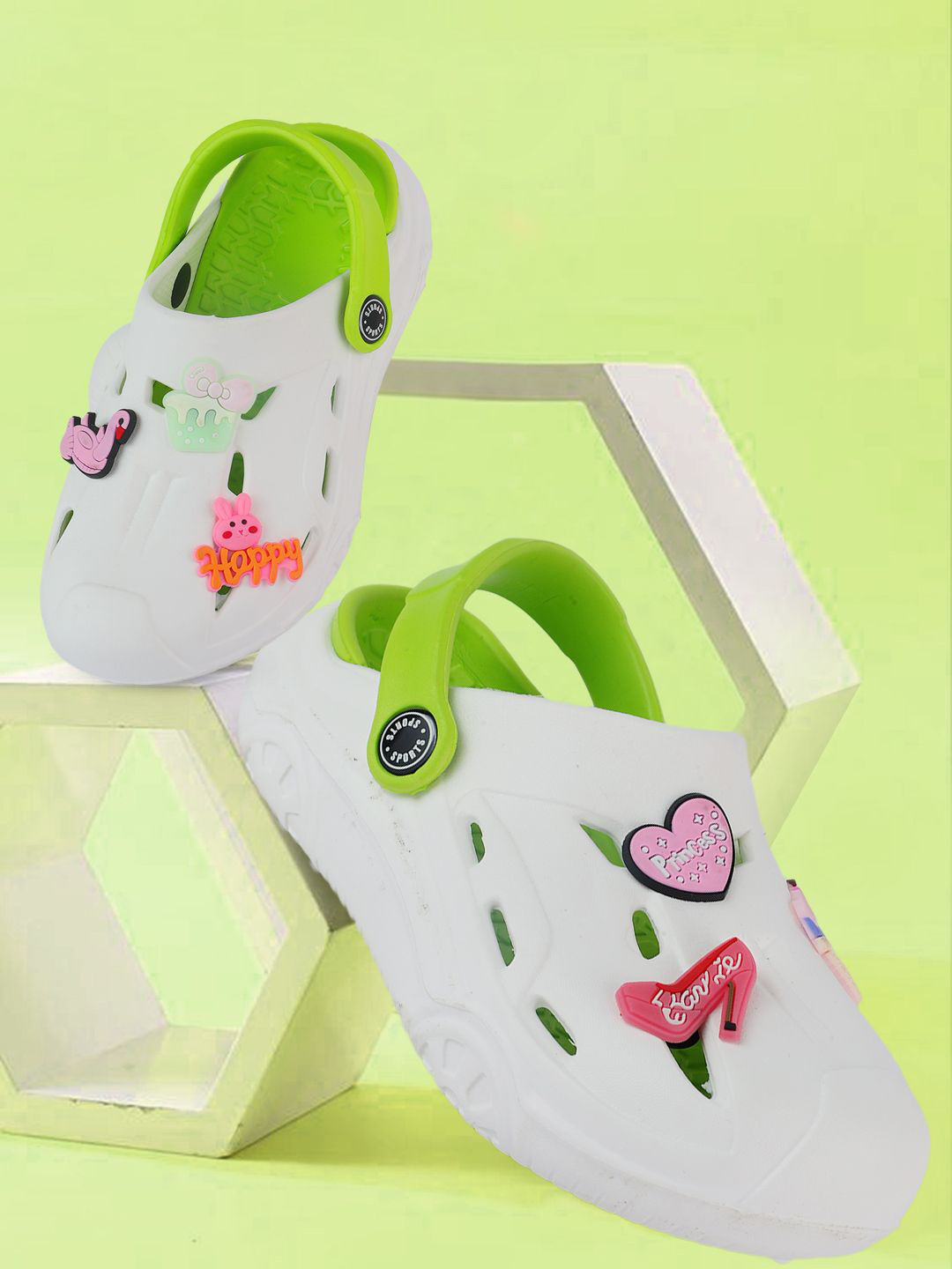 PASSION PETALS Kids Fashion Self Design Clogs Flip Flops