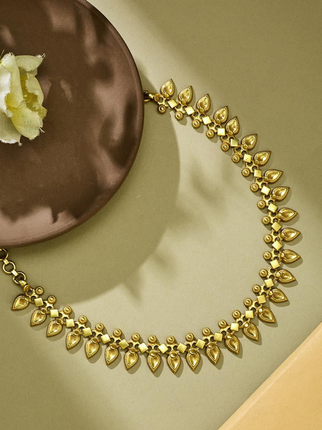 Fabindia Silver Statement Short Necklace