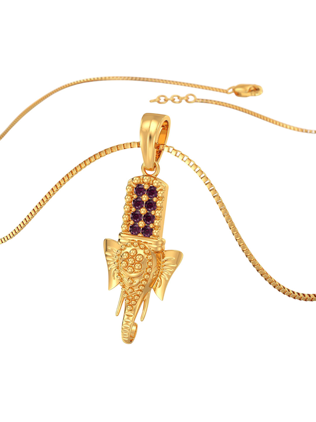 Joyalukkas Unisex 22KT Gold Elephant Design Pendant 2.962g