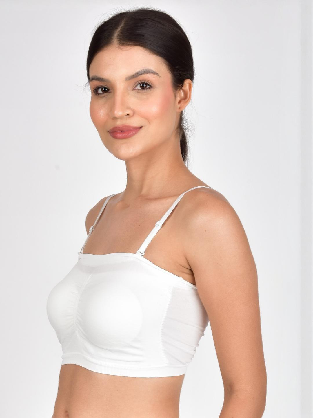 PIFTIF Full Coverage Lightly Padded Bandeau Bra