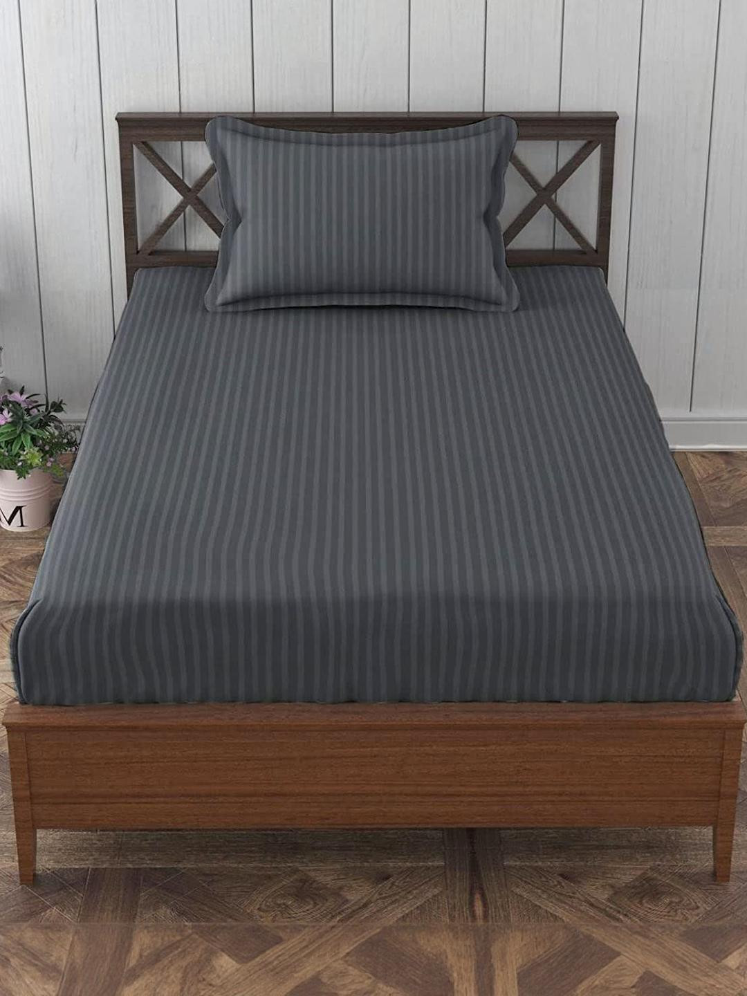 WELLNEST Microfiber Fitted Single Bedsheets