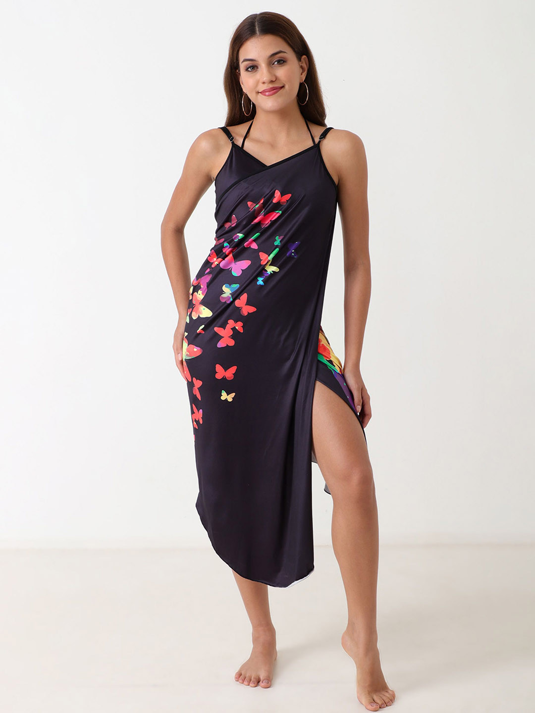 Beau Design Printed Sea Wing Cover-Up Sarong