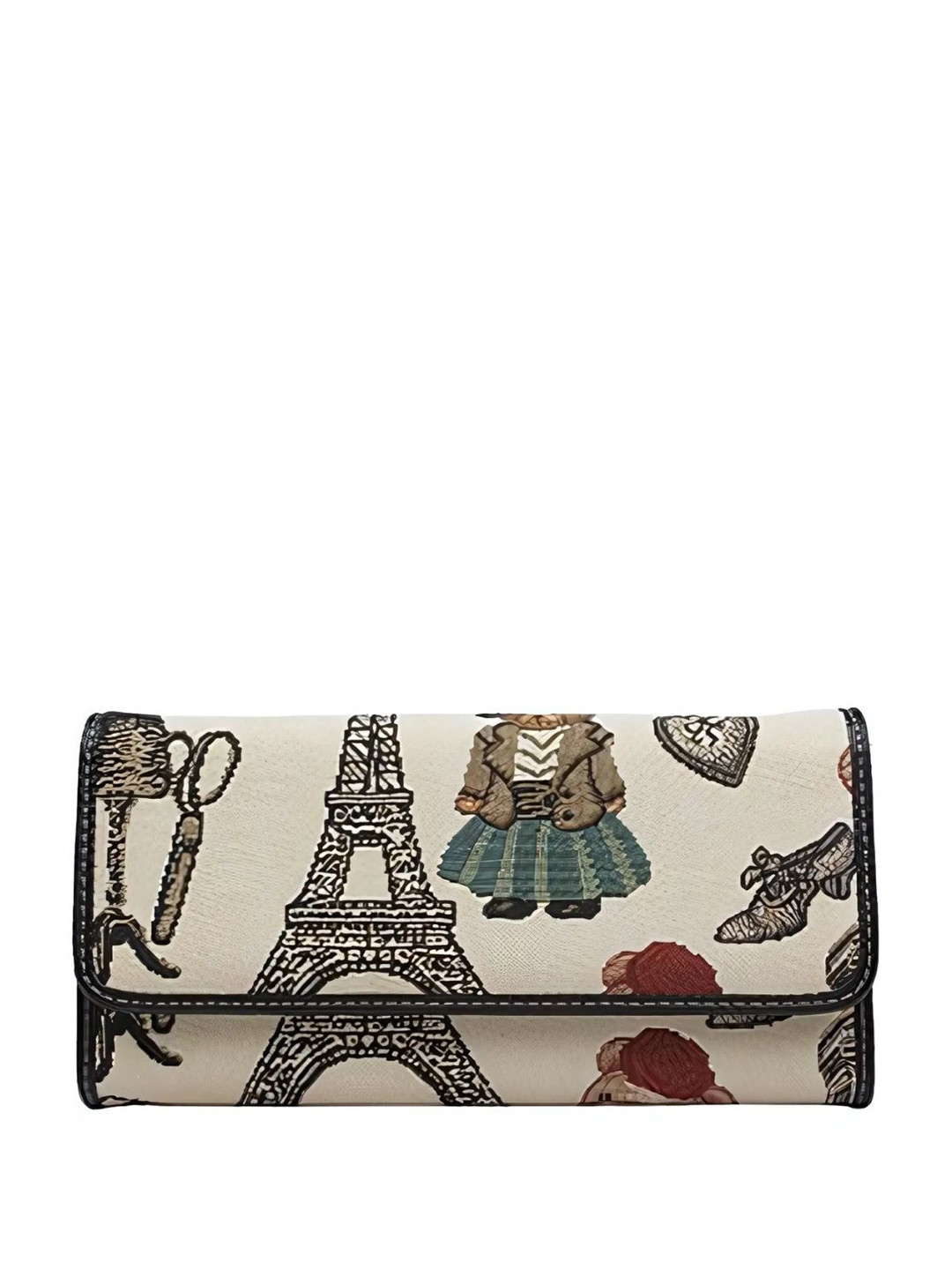 Henney Bear Women Textured Three Fold Wallet