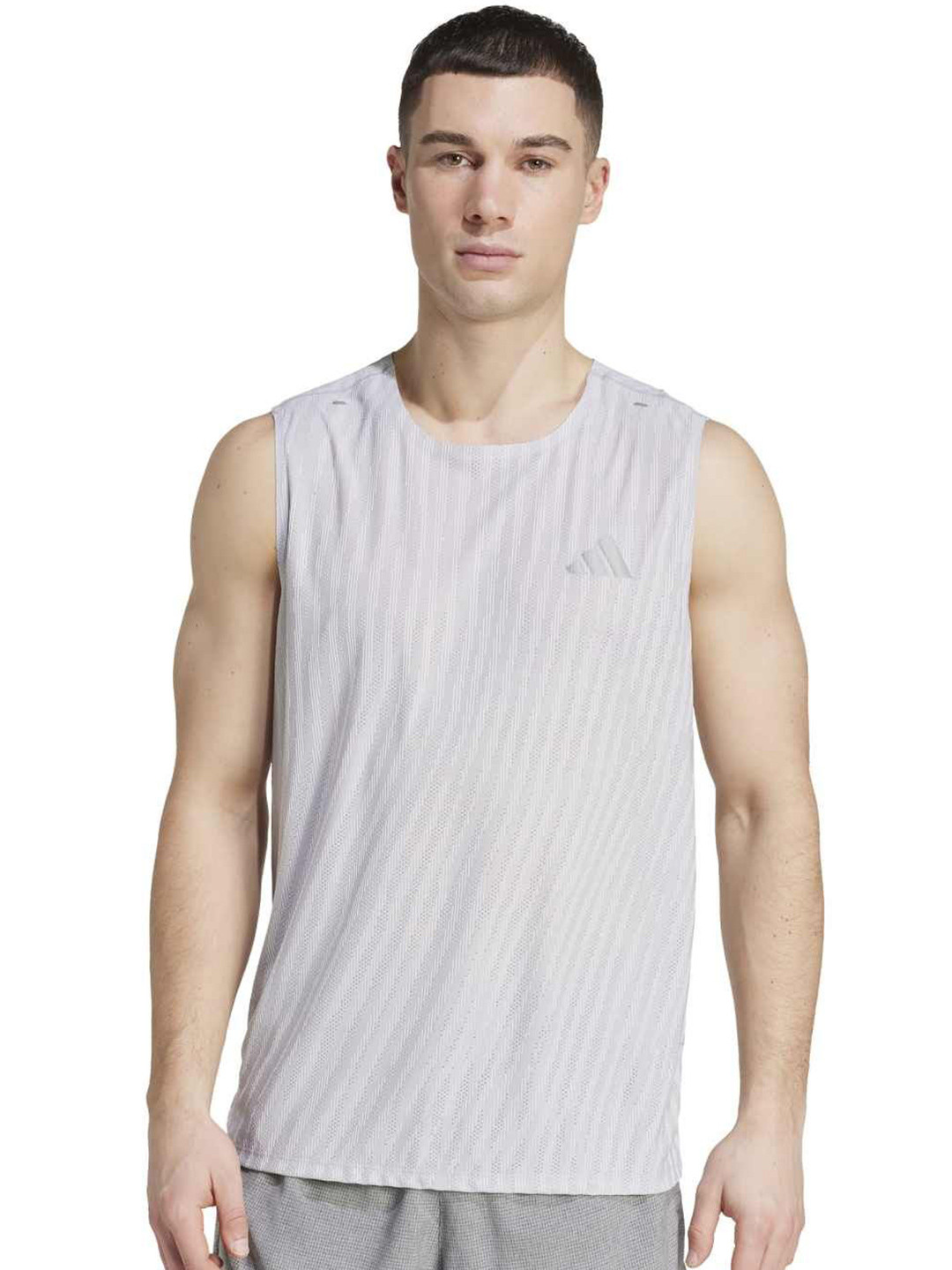 ADIDAS Men Self Design Sleeveless adi365 Tank T-shirt