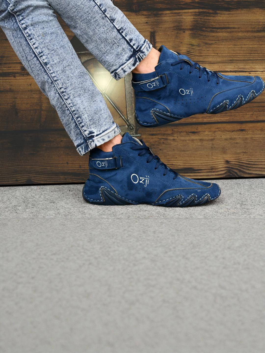 Kerzl Men Blue Synthetic Casual Shoes