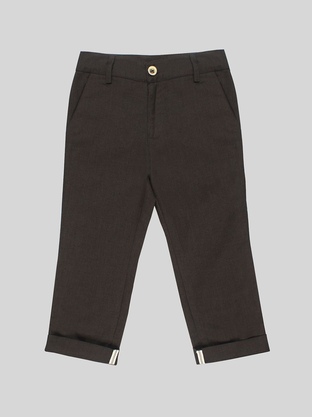 ShopperTree Boys Regular Fit Mid-Rise Chinos Trousers