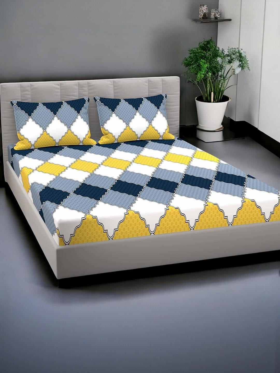 WELLNEST Microfiber Fitted King Bedsheets