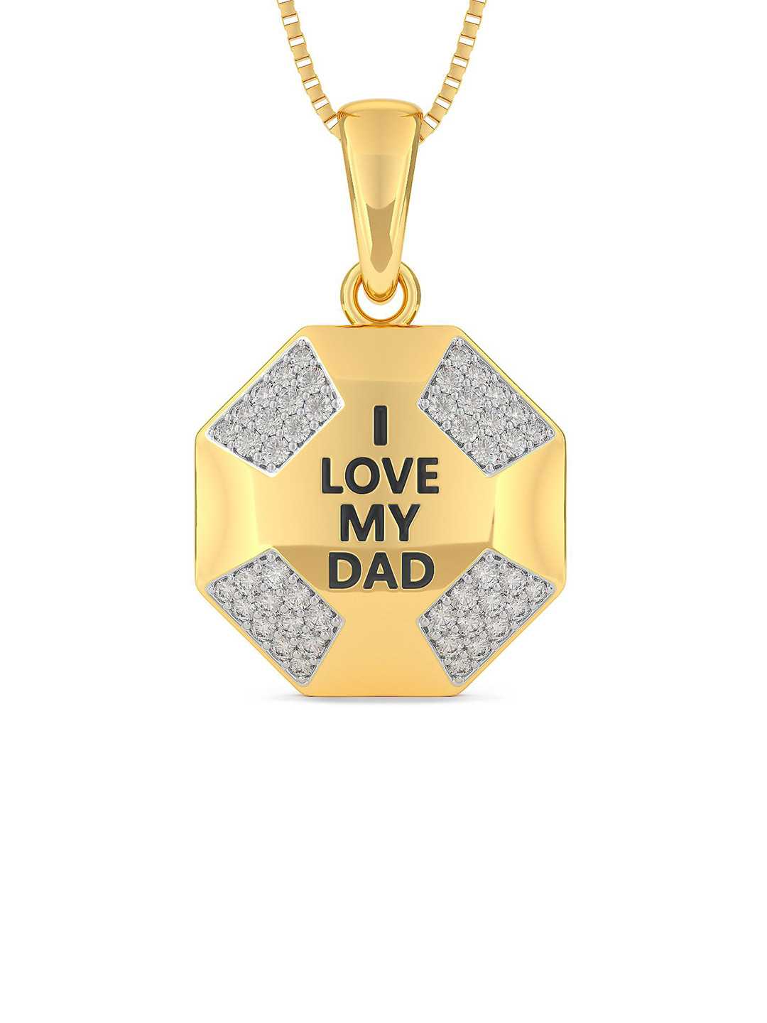 Joyalukkas Unisex 22KT Gold Fathers Special Pendant - 1.902 g