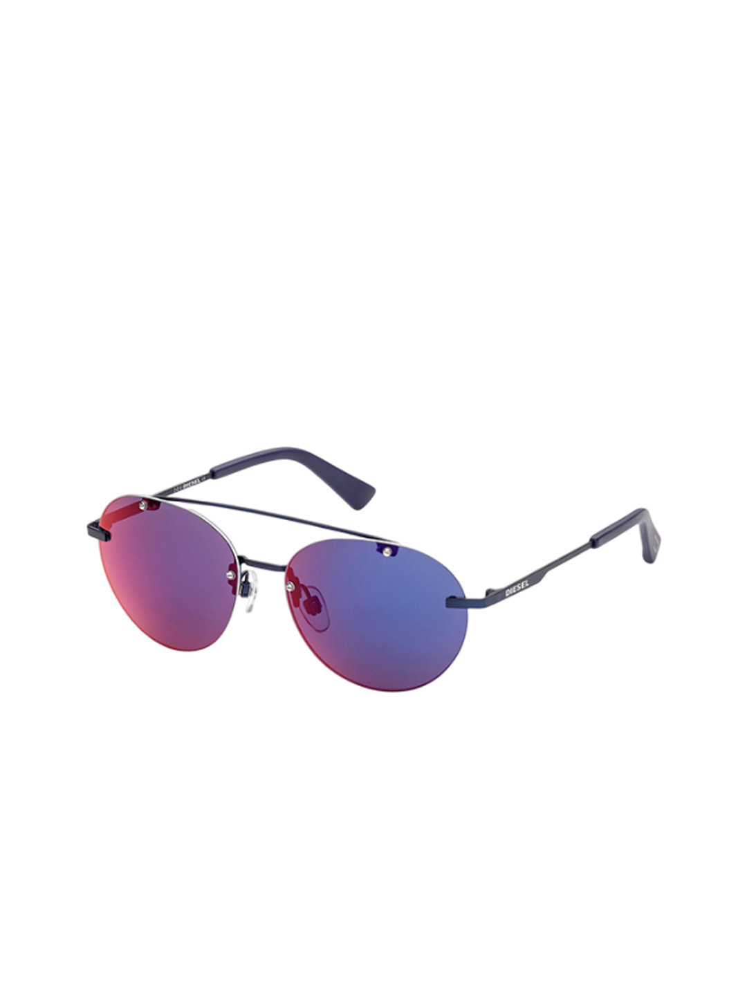 DIESEL Unisex Round Sunglasses with UV Protected Lens DL0351 55 91C