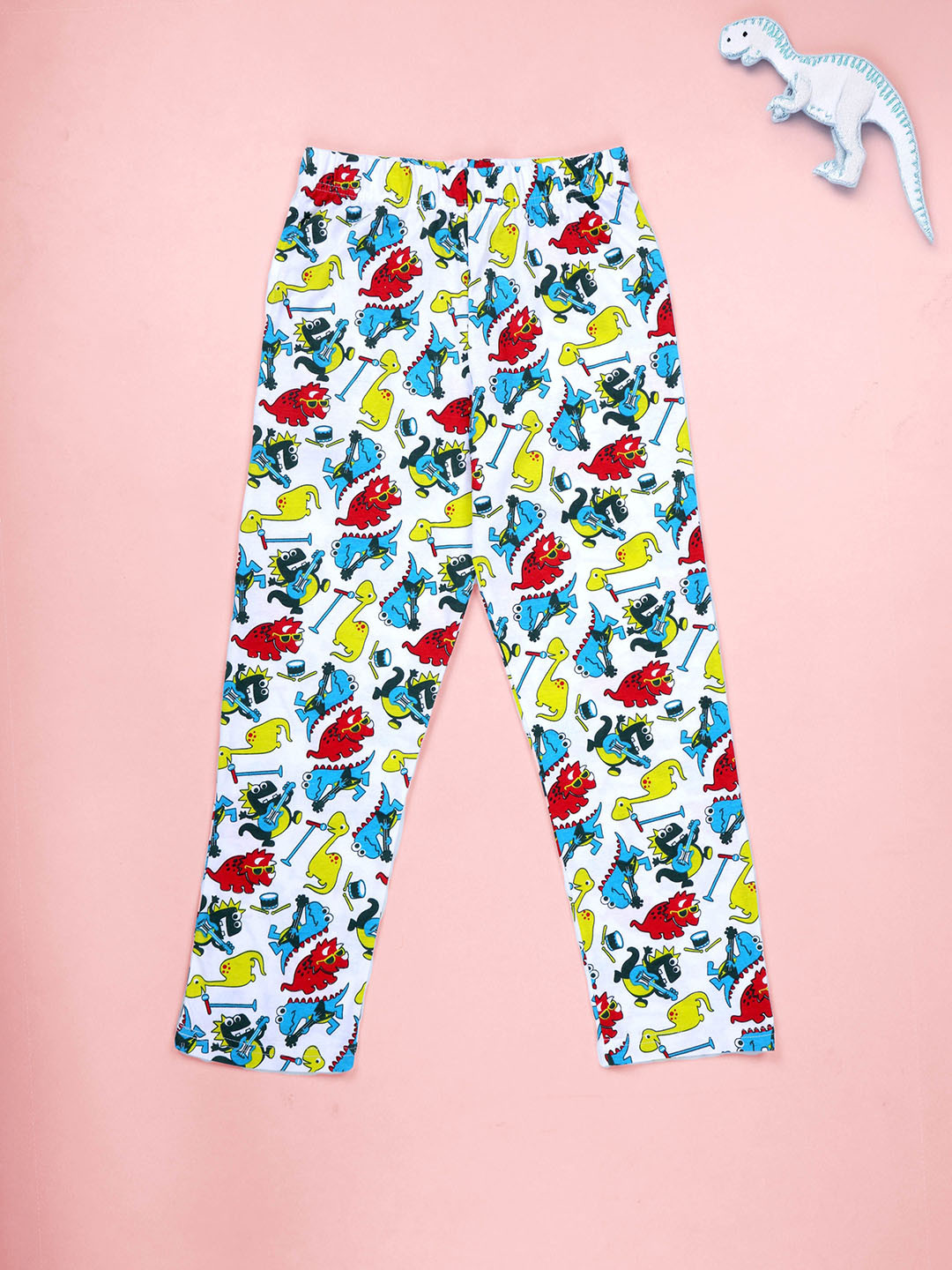 KiddoPanti Boys Printed Cotton Straight-Leg Lounge Pant With Single Pocket