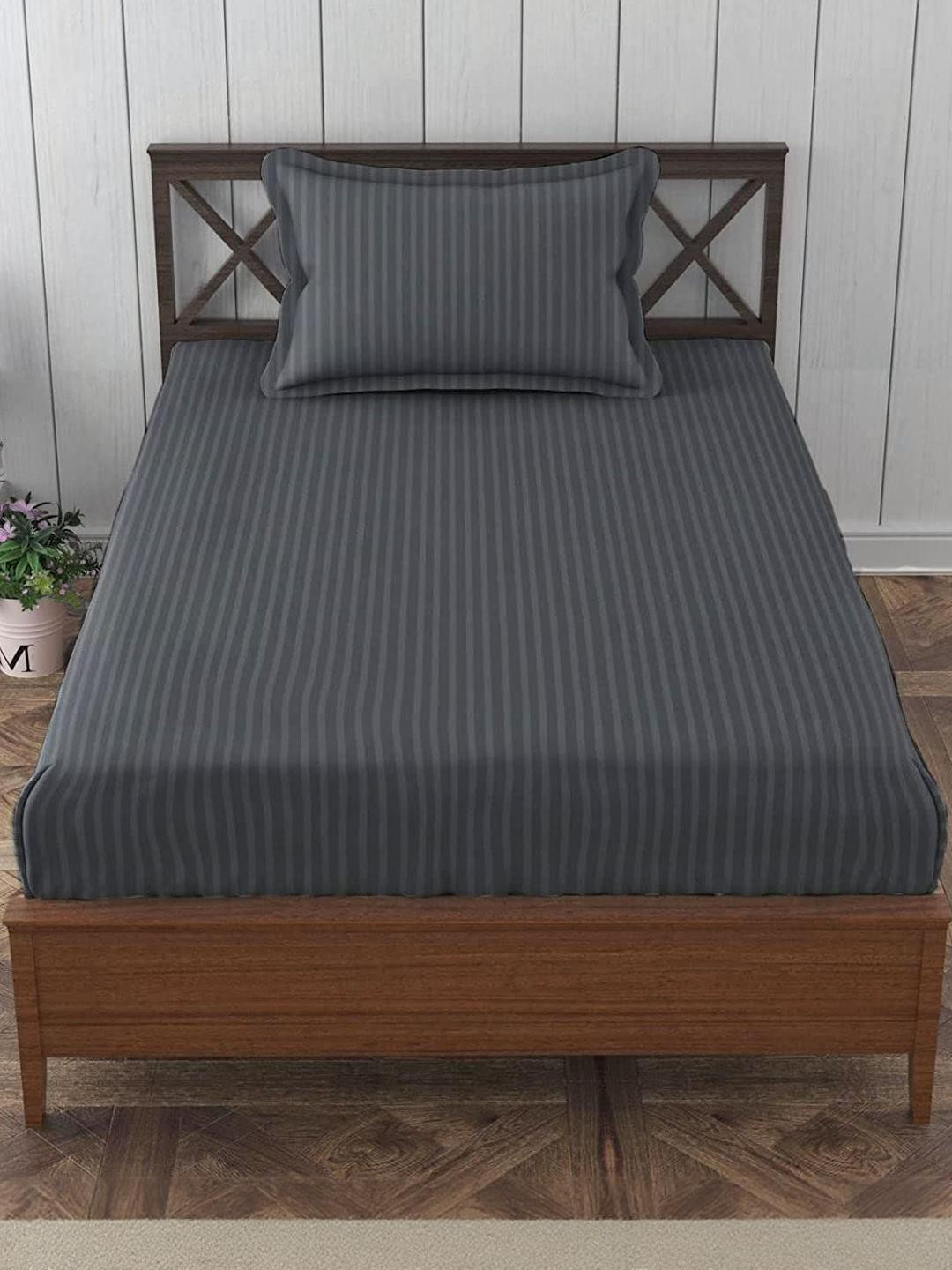 WELLNEST Microfiber Fitted Single Bedsheets