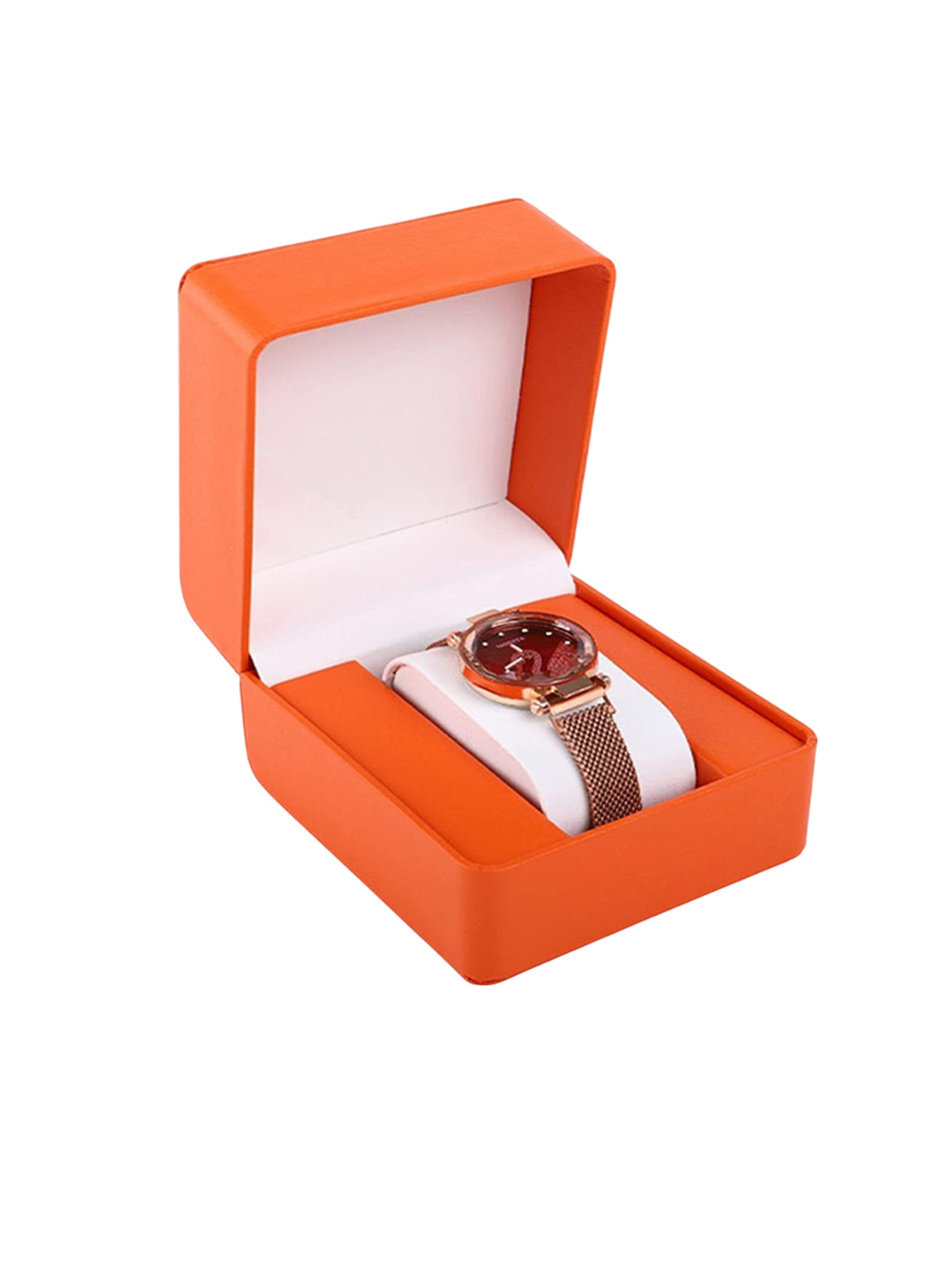 AUGEN Single Slot Vegan Leather Portable Watch Organiser Box