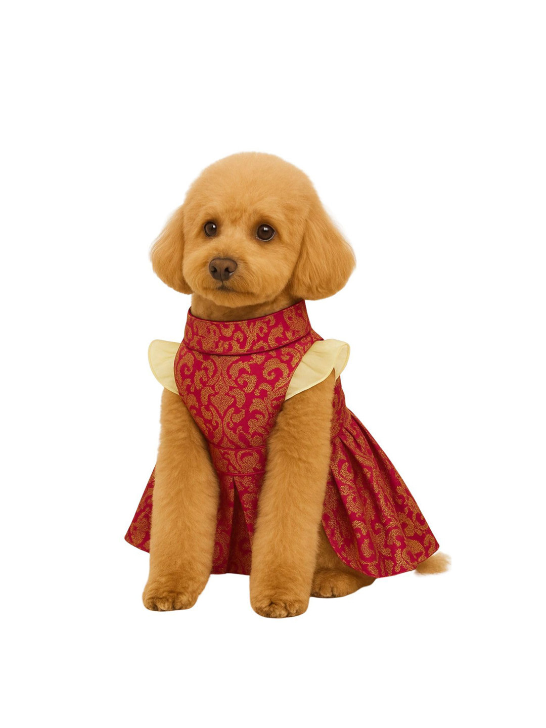 Lulala Printed Ruffled Sleeves Dog Dresses