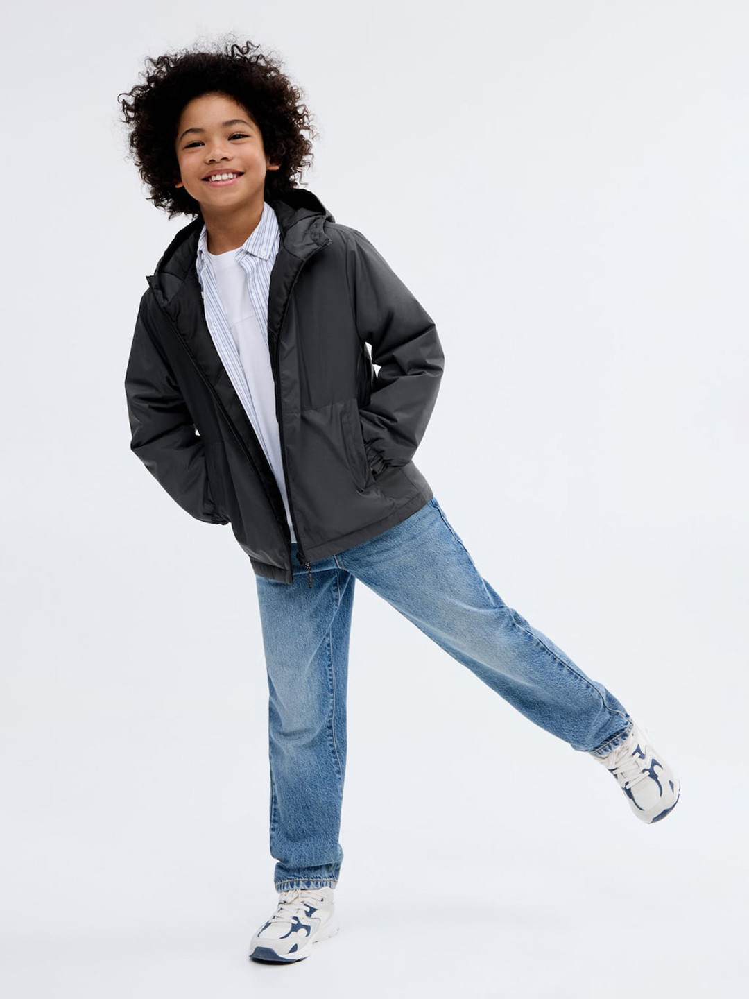 Mango Kids Boys Water Resistant Longline Puffer Jacket