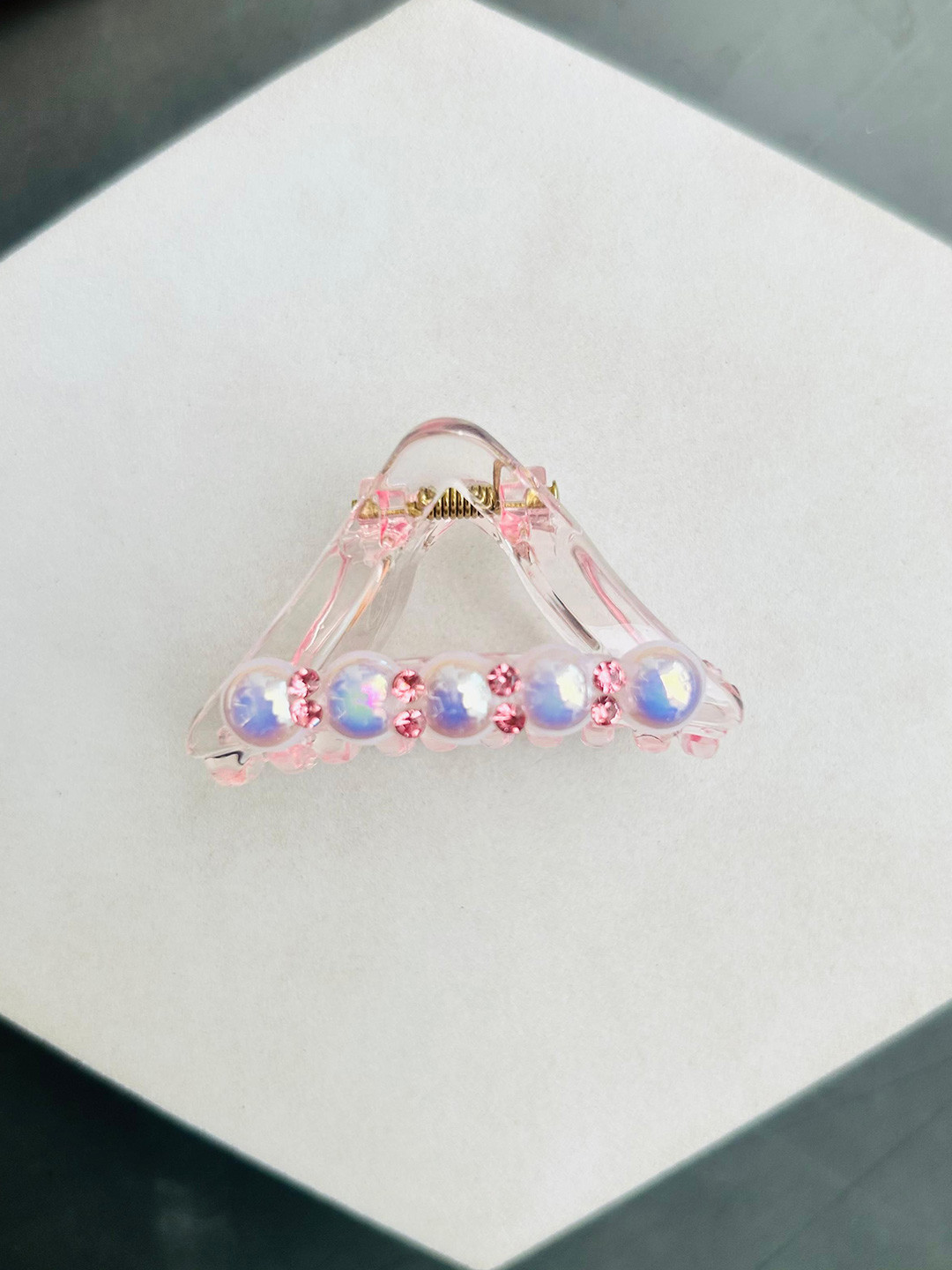 Radhya Accessories Women Crystal Bofeini 5 CM Hair Claw