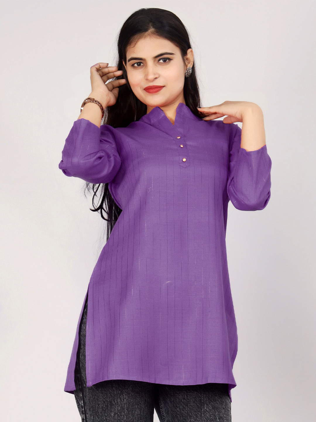 MK3A Women Striped Kurti