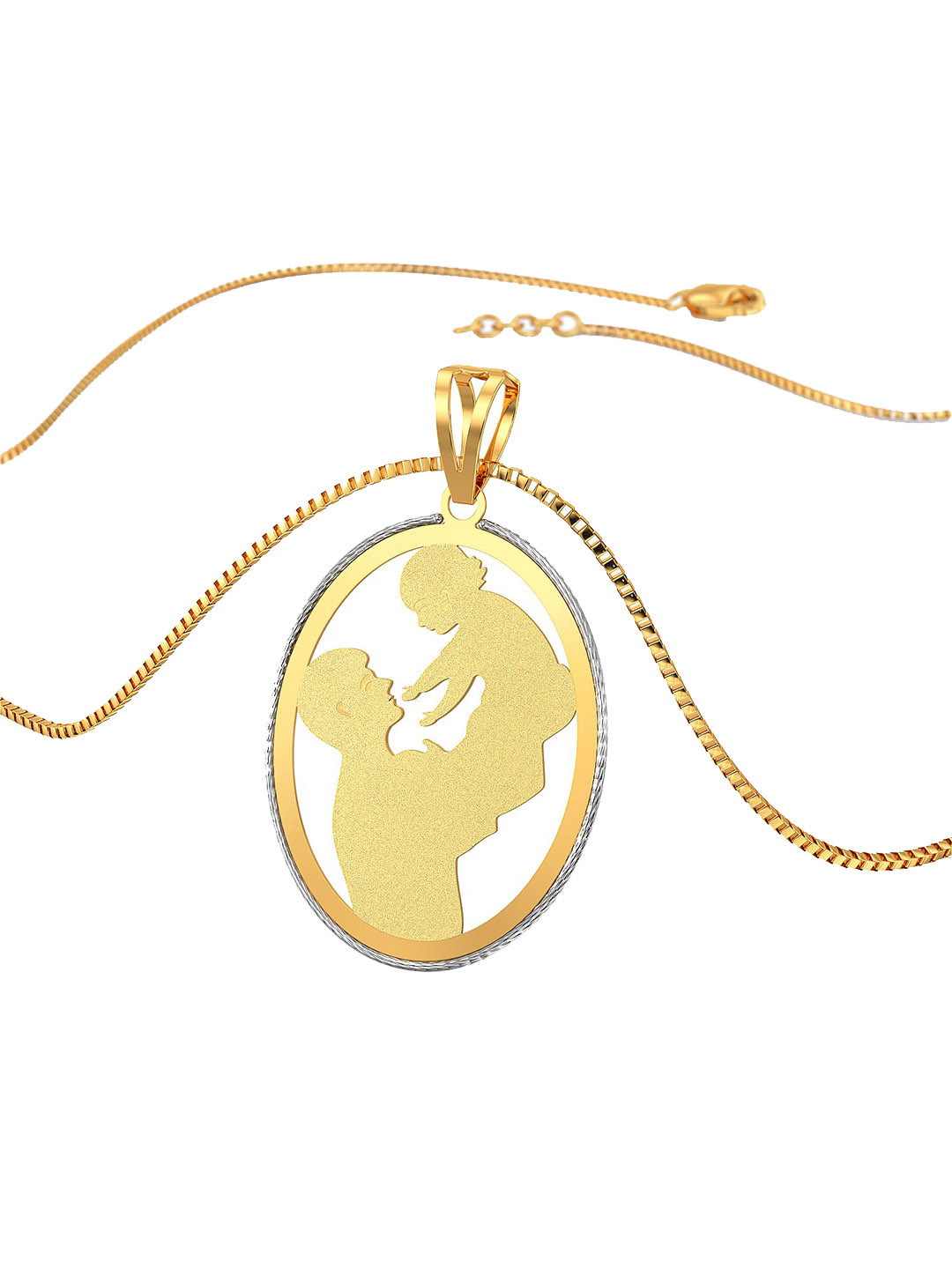 Joyalukkas Men 22KT Gold Fathers Love Pendant - 1.966 g