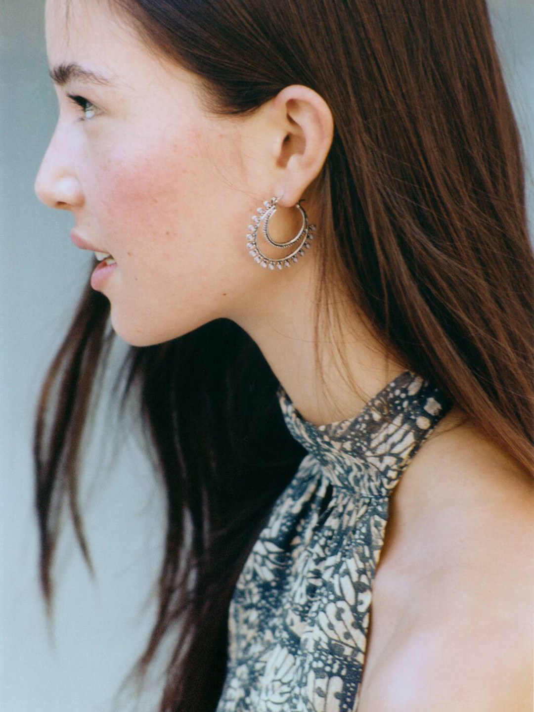 MANGO Teen Girls Circular Shaped Hoop Earrings