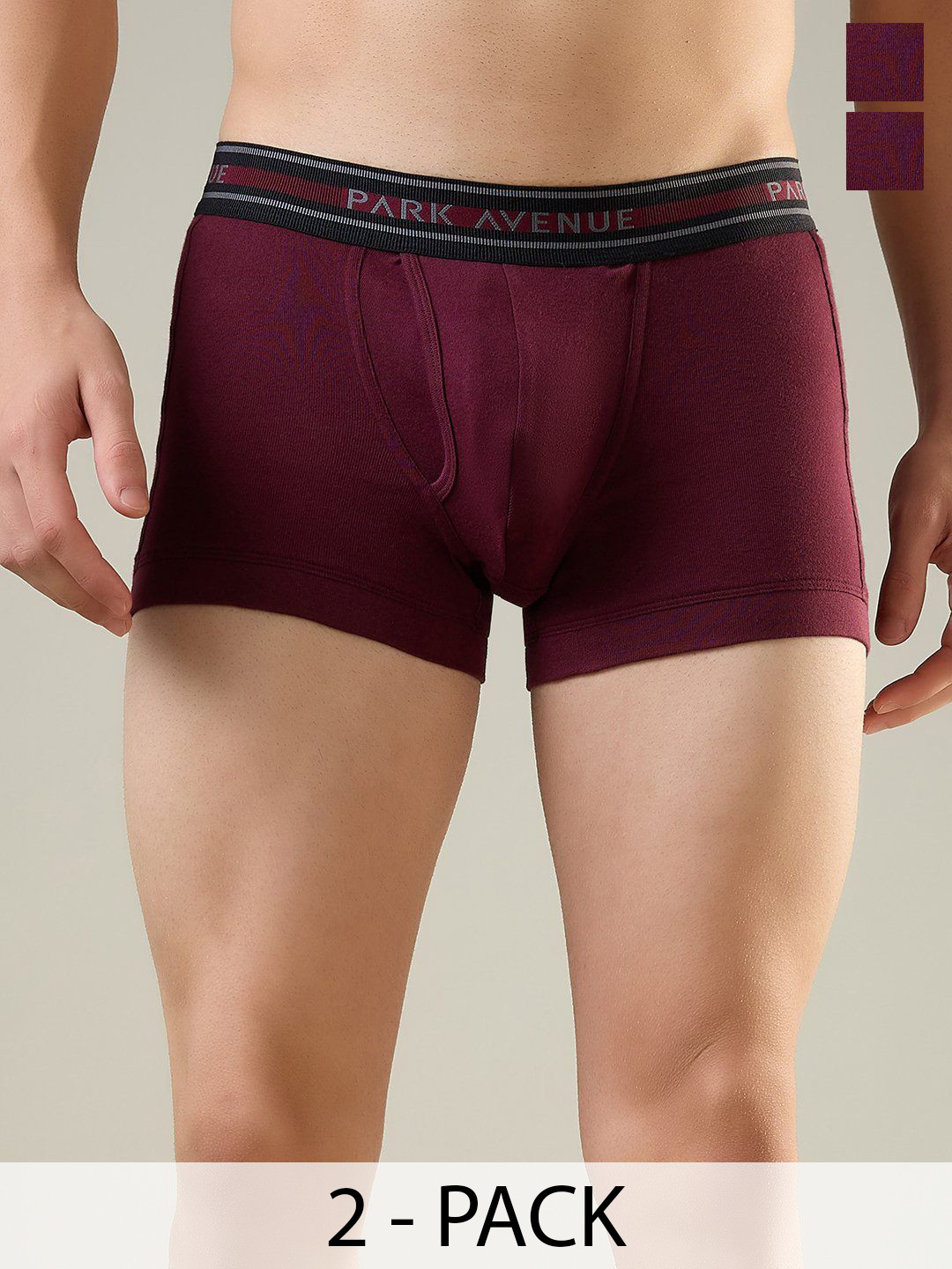 Park Avenue Pack Of 2 Pure Cotton Trunks PZTX00215-M8