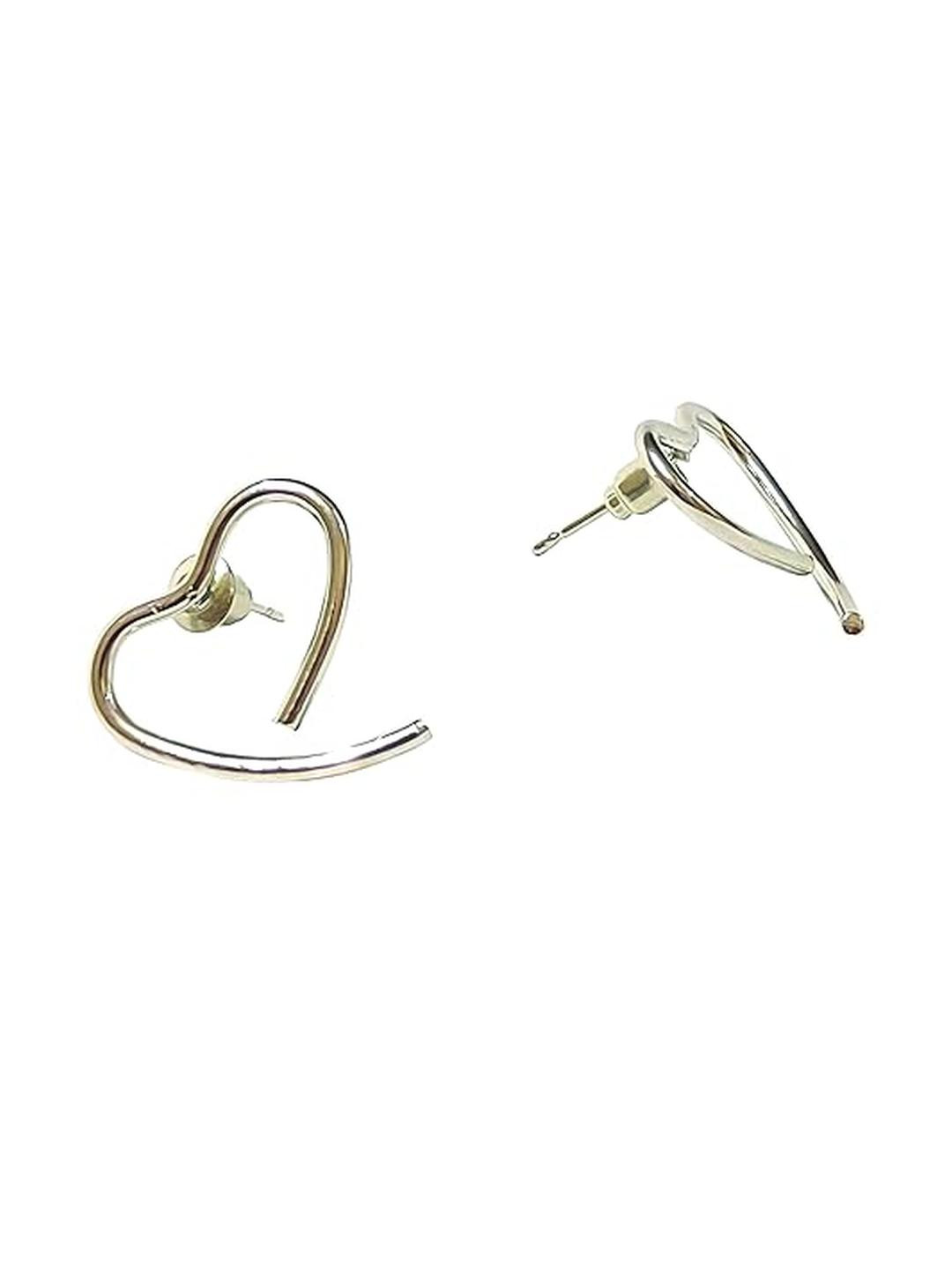 Inara Robes Heart Shaped Studs Earrings