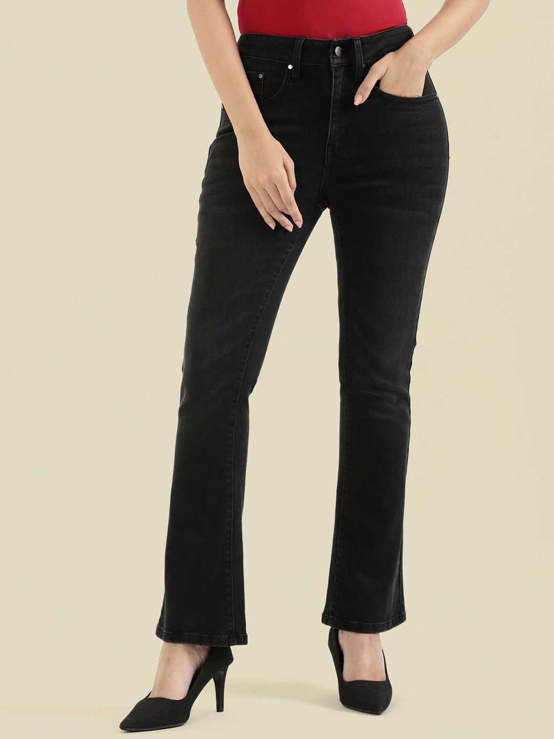 Go Colors Women Bootcut Mid-Rise Jeans