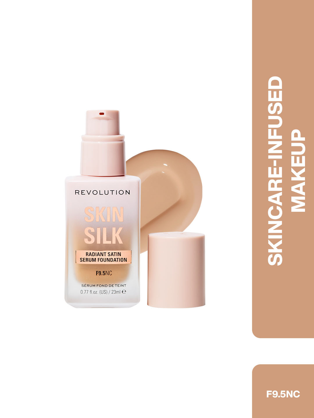 Makeup Revolution London Skin Silk Radiant Satin Serum Foundation 23ml - F9.5NC