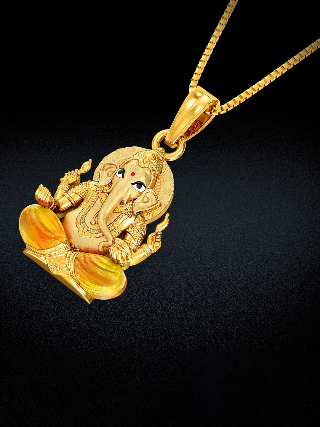 Joyalukkas 22KT Gold Lord Ganesh Pendant - 4.466 g