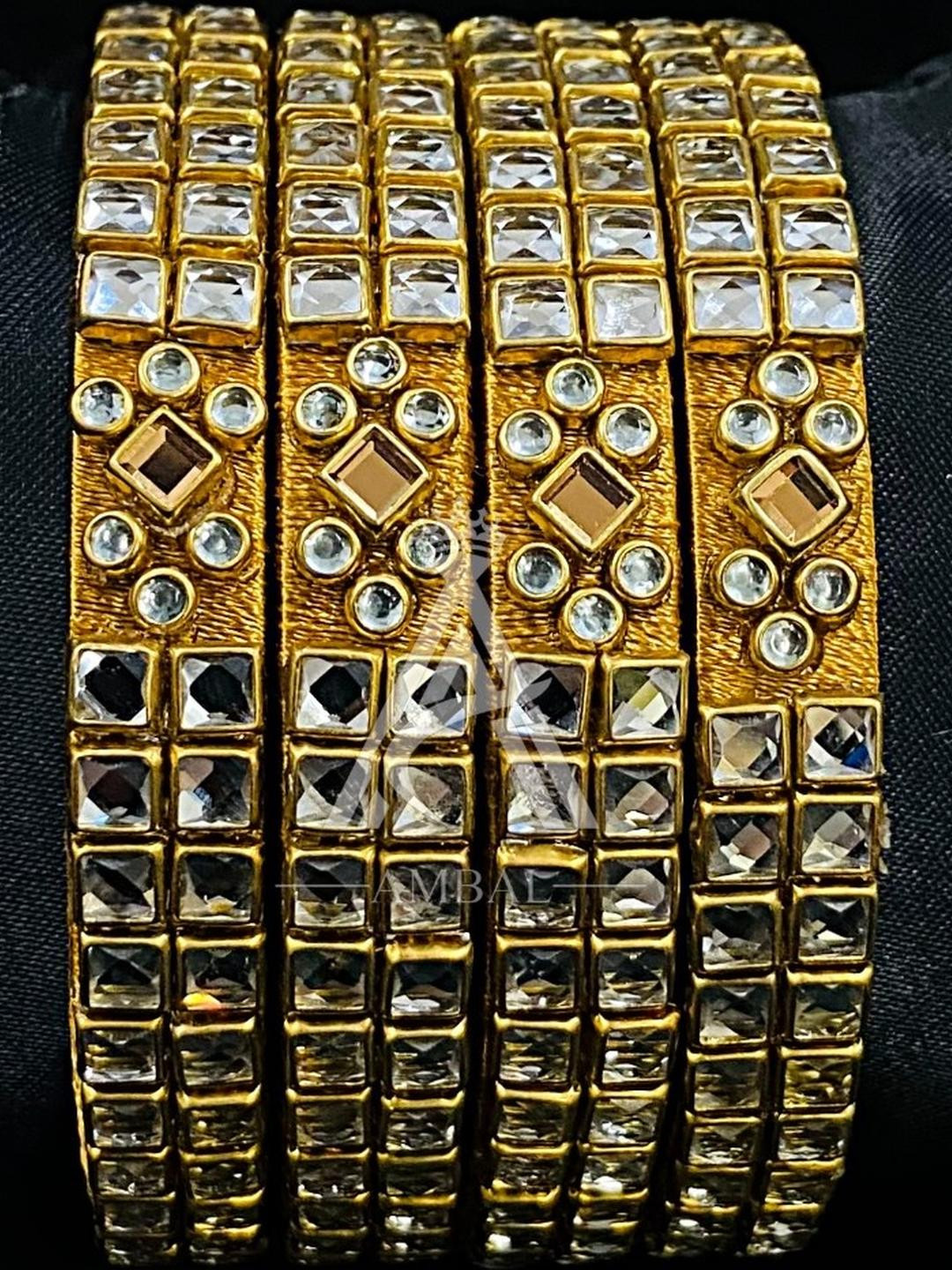 Ambal   Gold Brass Bangles
