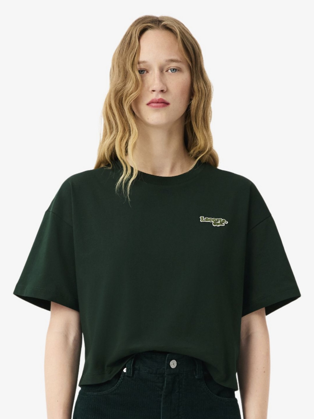 Lacoste Relaxed Fit Round Neck Pure Cotton T-shirt