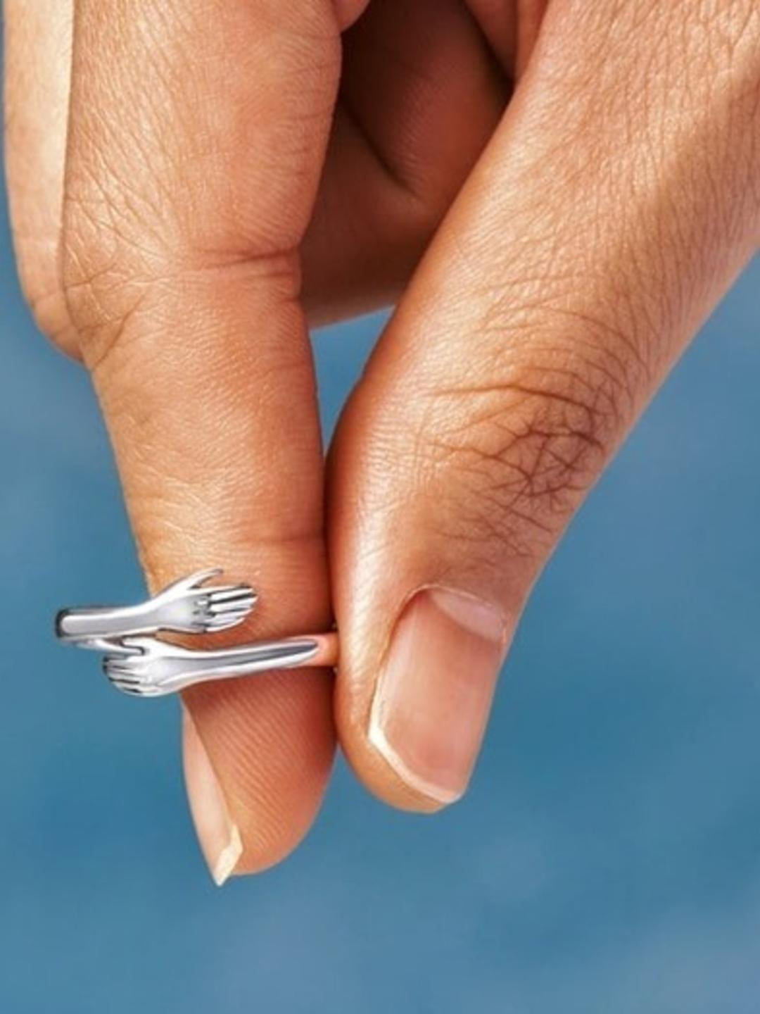 TheVineGirl Silver Adjustable Hug Ring