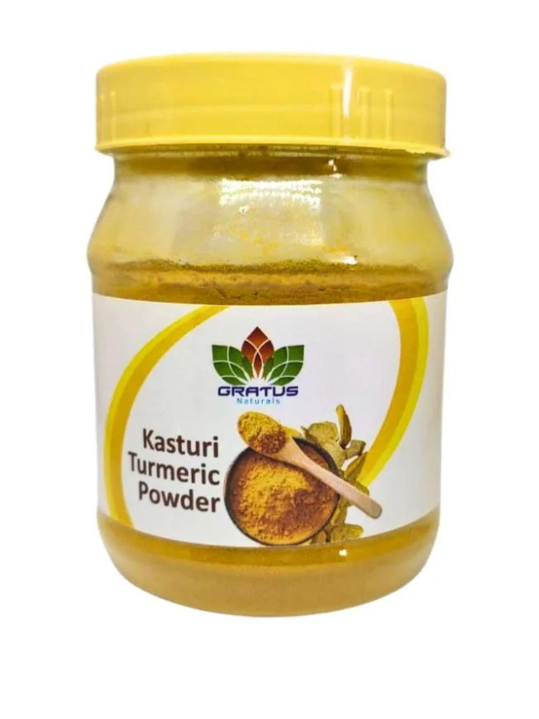 Gratus Naturals Kasturi Turmeric Powder for Acne and Scars, Perfect for Mask 100g