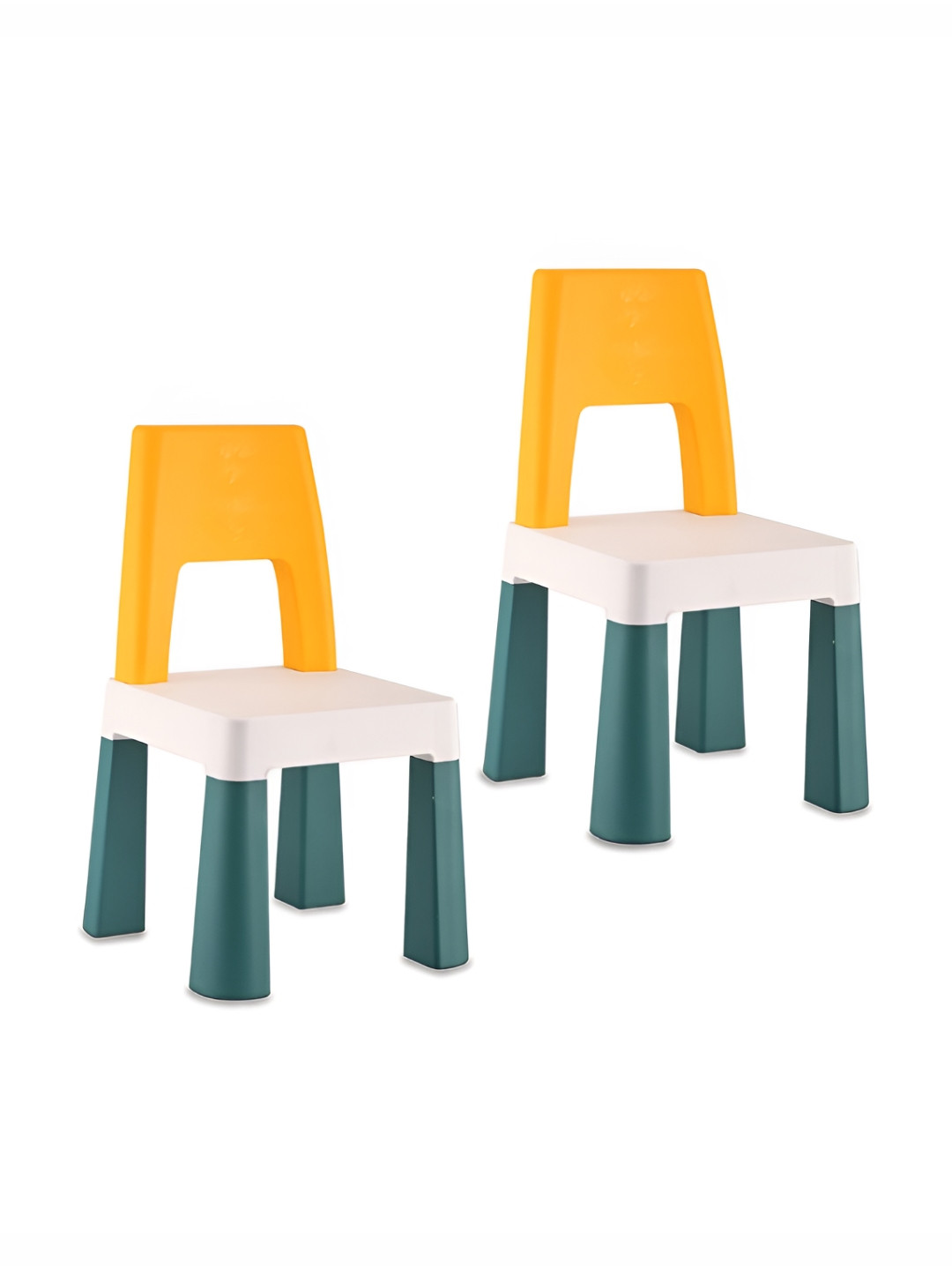 Myntra Elegant Homes 2Pcs Yellow & Green Weatherproof Kids Chair