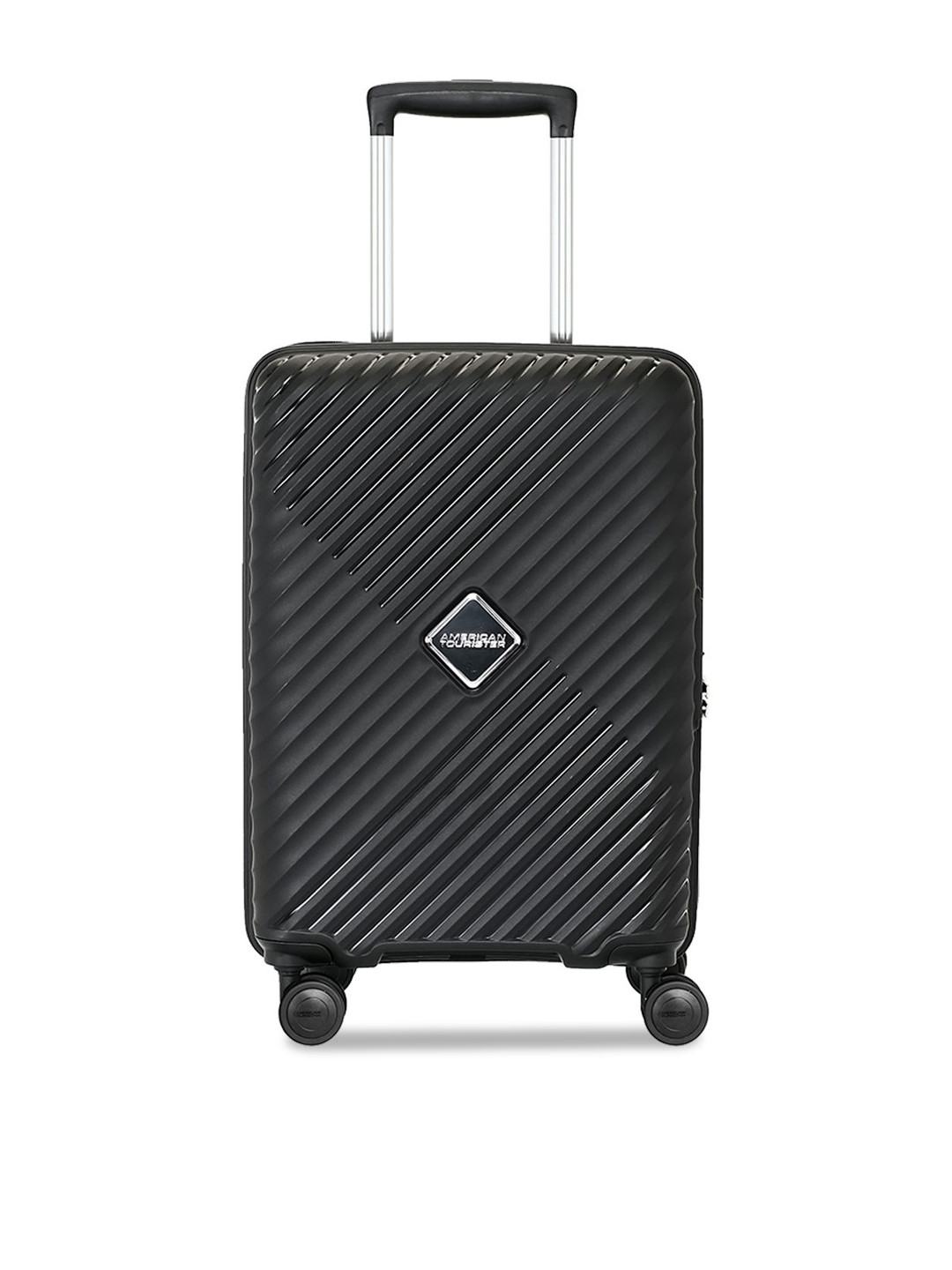 AMERICAN TOURISTER Diamo Unisex Textured Hard-Sided Water-Resistant Cabin Trolley Bag