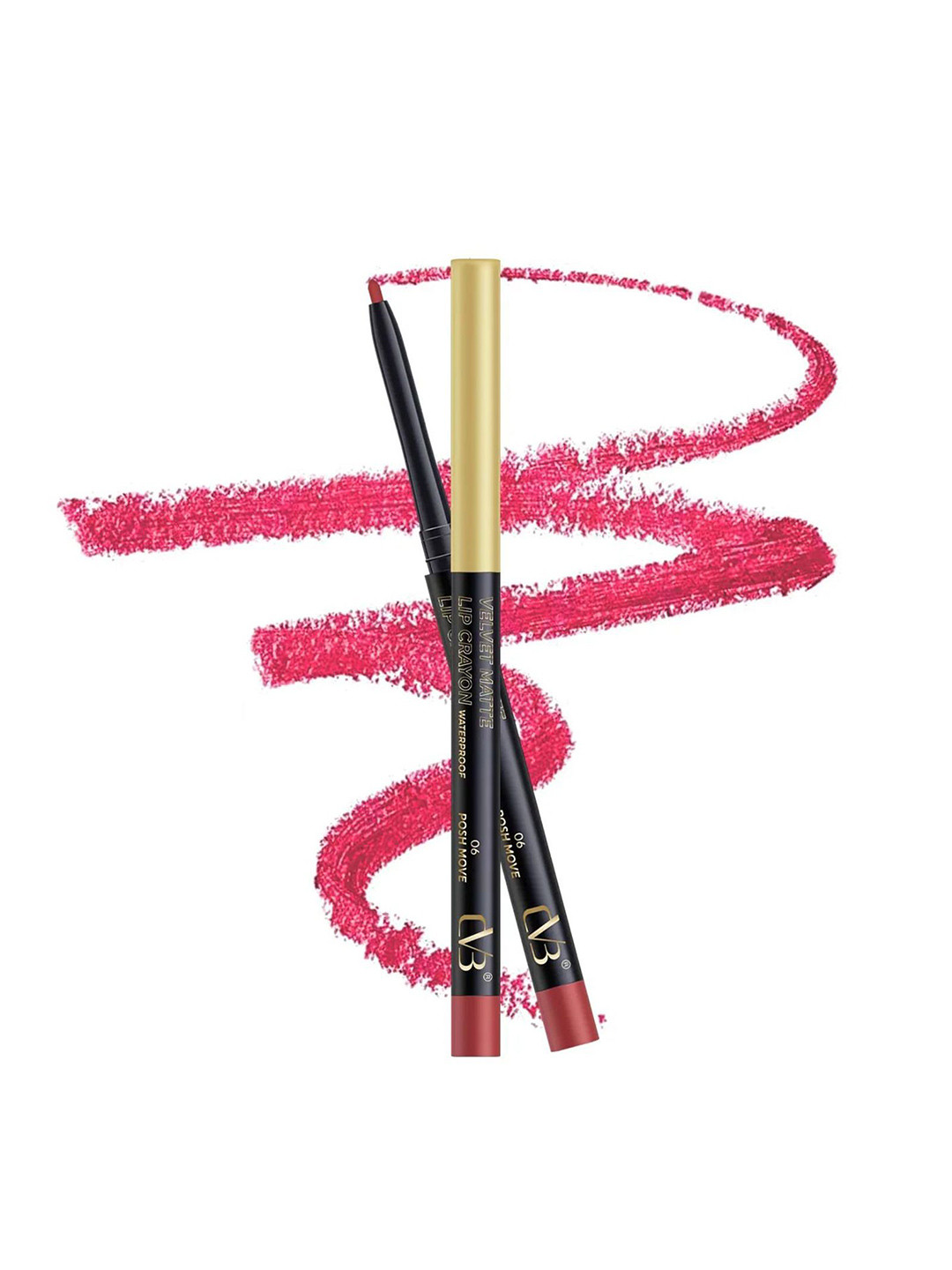 CVB C189 Velvet Matte Long Lasting Lip Crayon - 5 g - Posh Move - 06