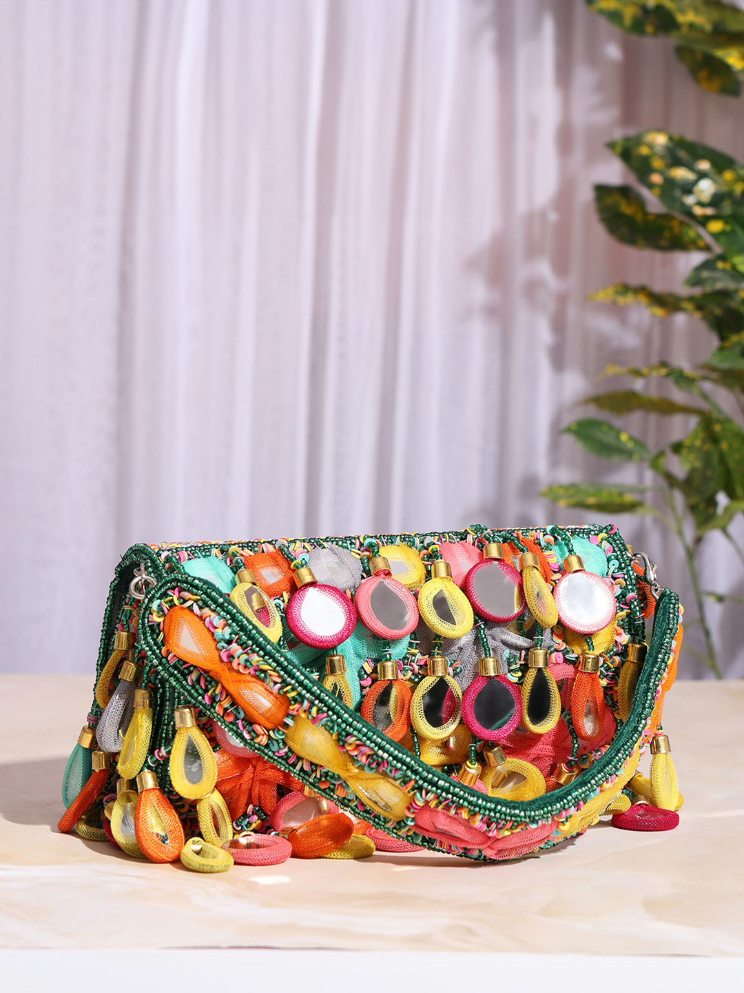 MYBWO Women Structured Handbag with Tasselled