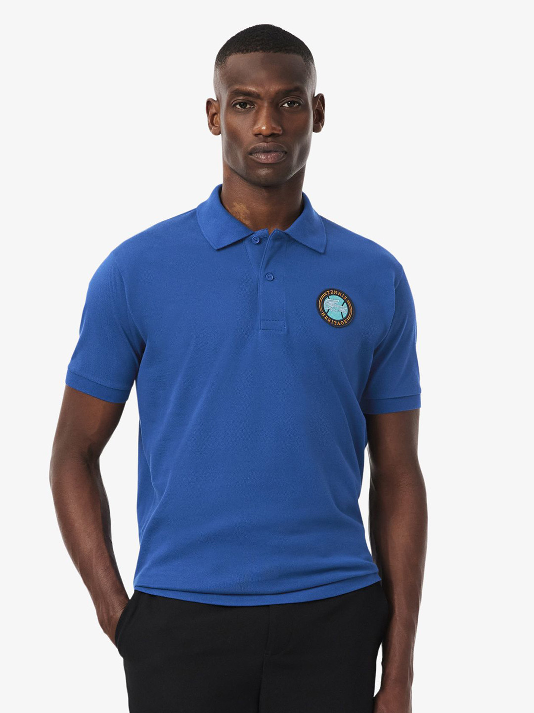 Lacoste Polo Collar Pure Cotton Classic Fit Casual T-shirt