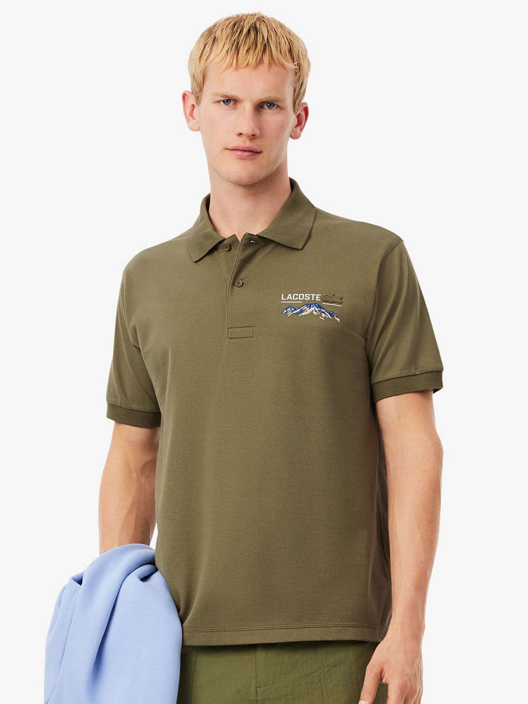 Lacoste Polo Collar Pure Cotton Embroidered Classic Fit Casual T-shirt