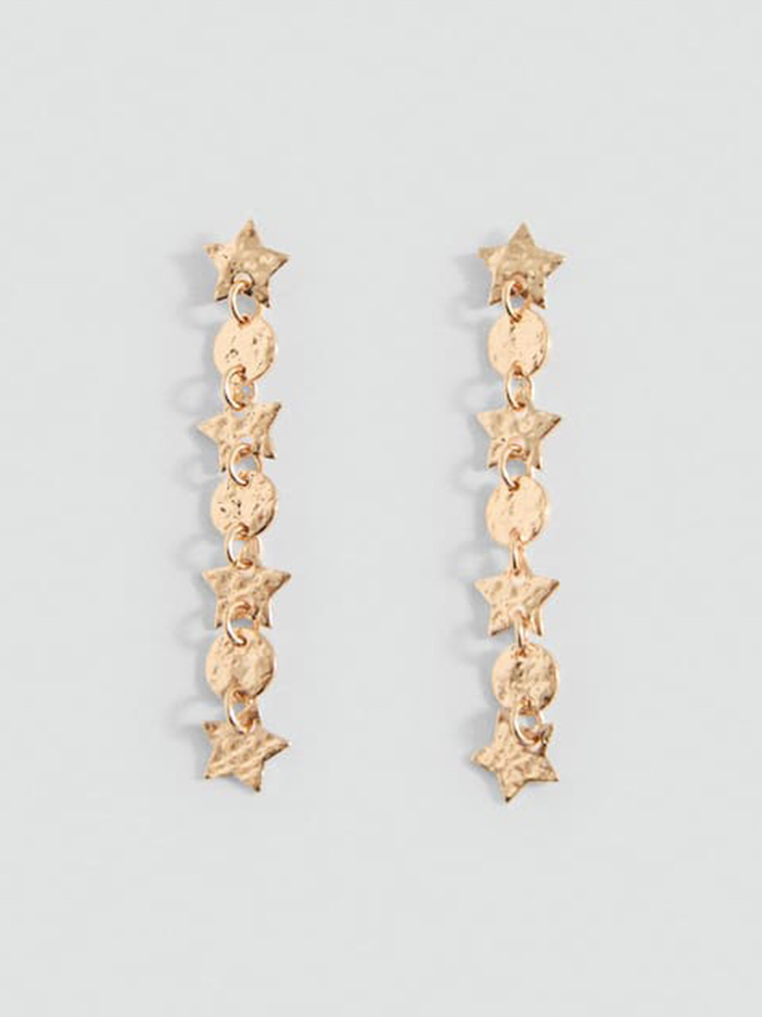 MANGO Teen Girls Circle & Star Shaped Drop Earrings