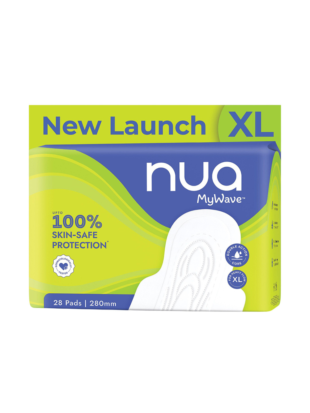 Nua My Wave Rash Free Sanitary Pad XL - 28 Pads