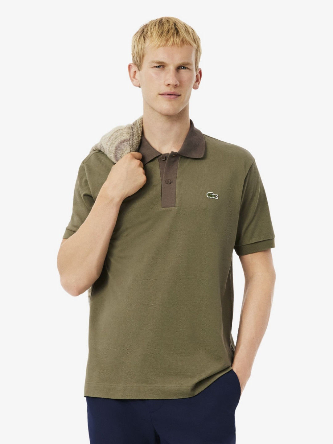 Lacoste L.12.12 Contrast Polo Collar Pure Cotton Classic Fit Casual T-shirt