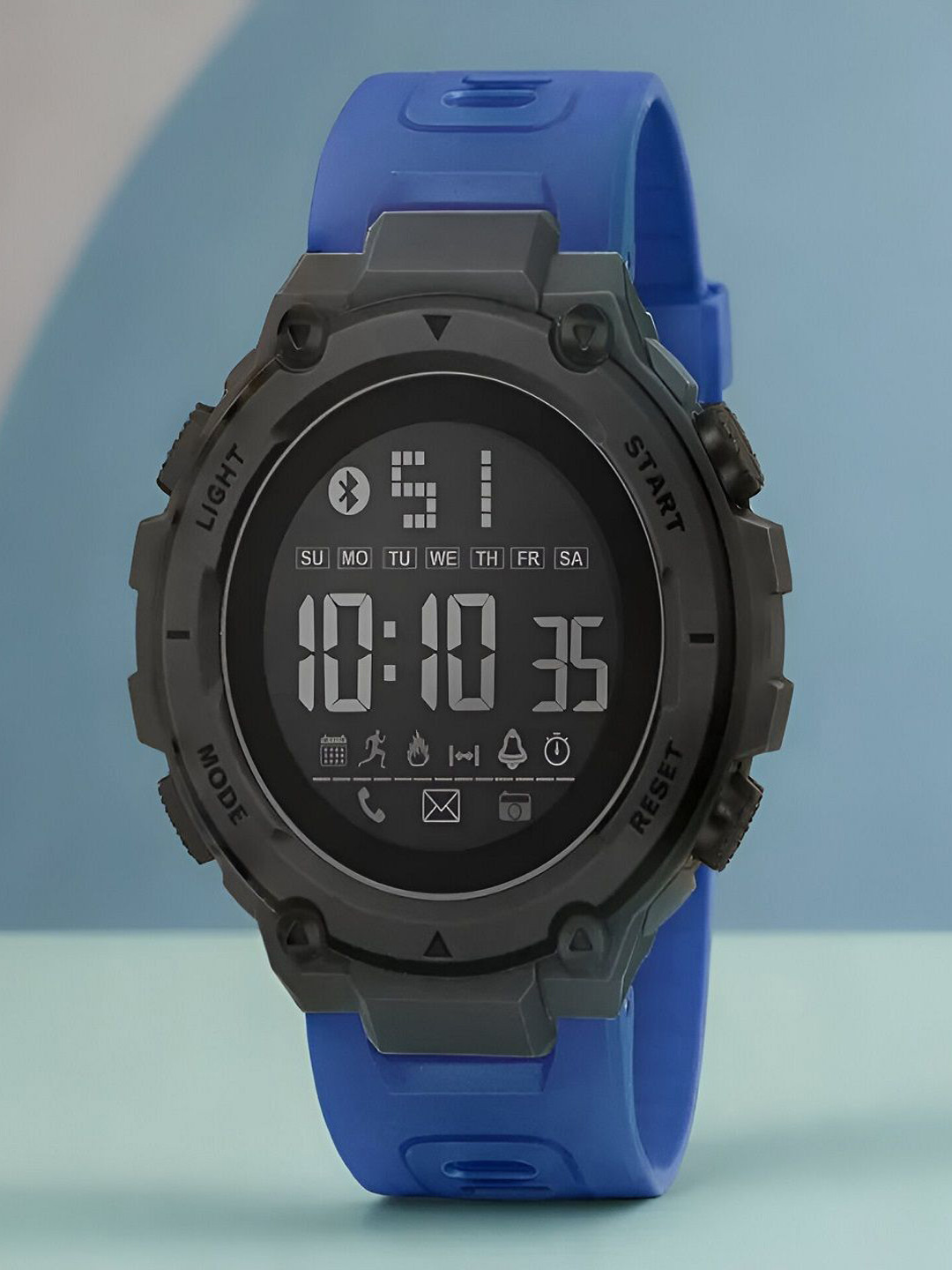 Hala Men Silicon Straps Digital Multi Function Watch hala-1145-Blue