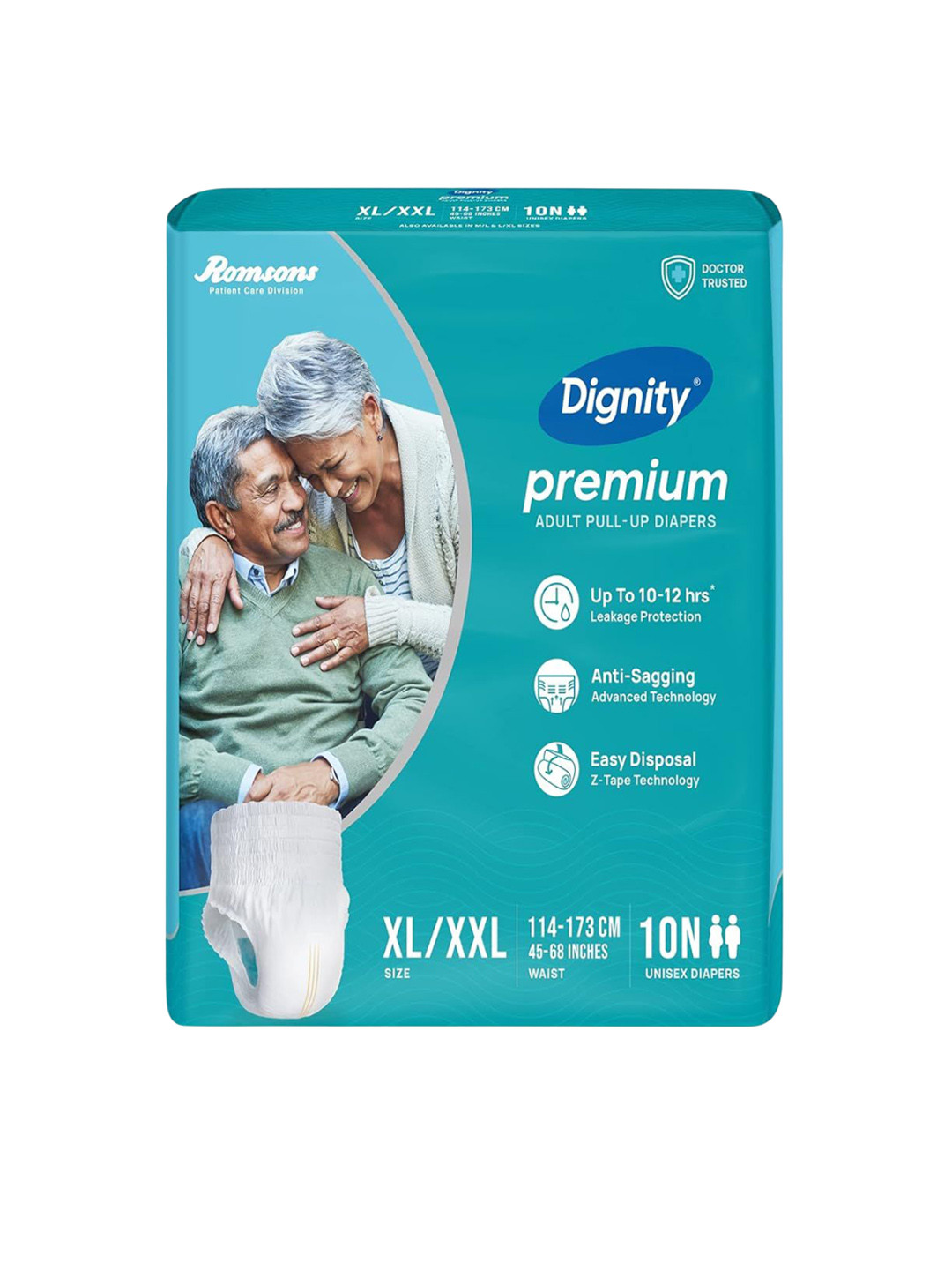 Dignity Premium Pant Style Adult Diapers -XL/XXL - 10-Pcs