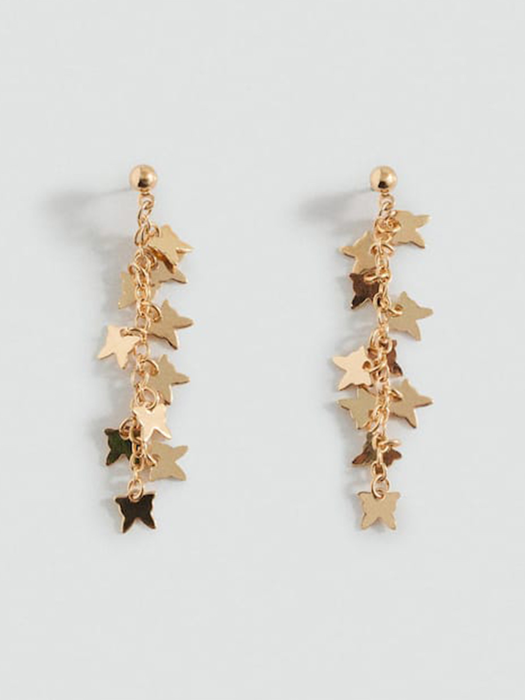 Mango Kids Girls Butterfly Shaped Contemporary Drop Earrings