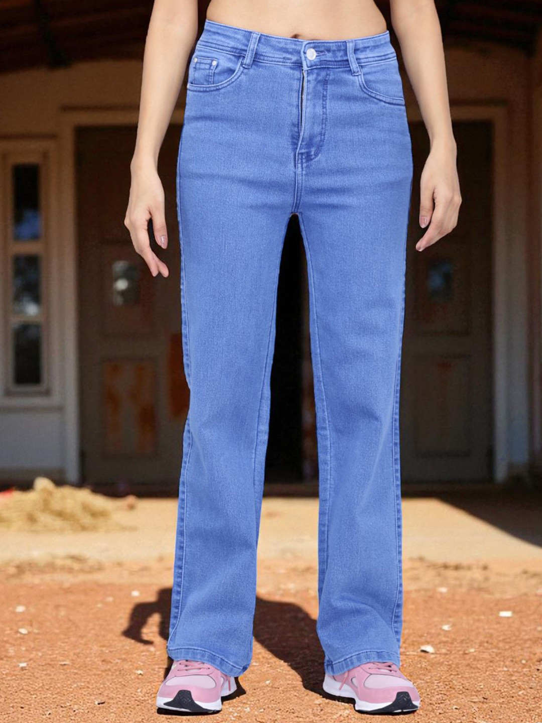 FIREAGE Women Bootilicious Bootcut Fit High-Rise Clean Look Stretchable Jeans