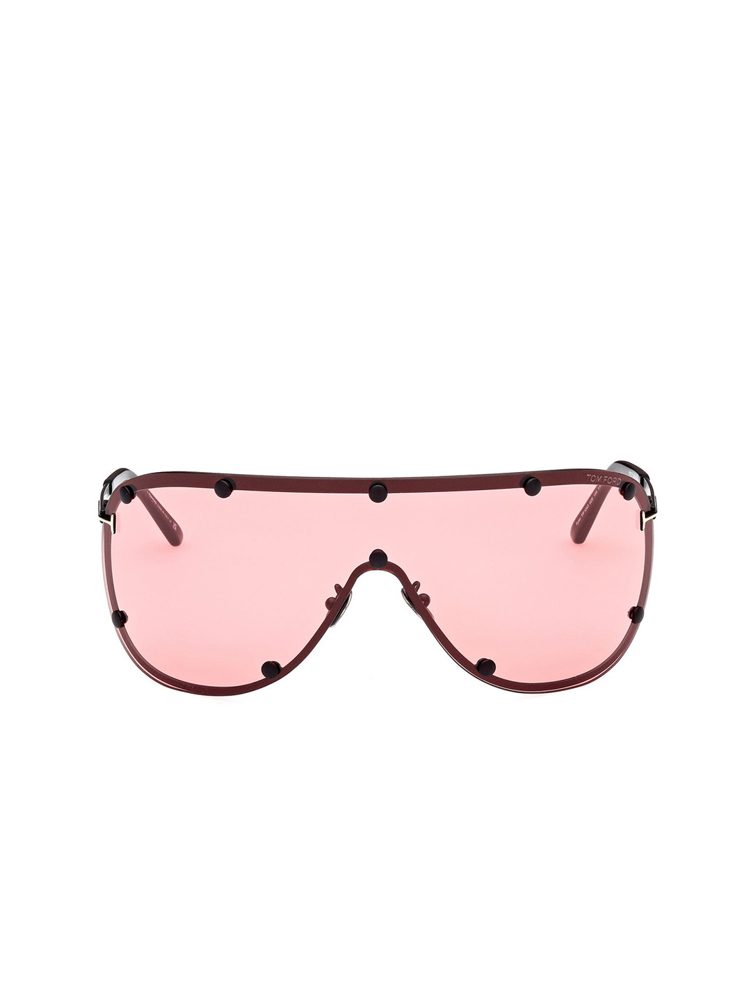 Tom Ford Men Black Shield Sunglasseswith UV Protected LensFT1043 00 02S