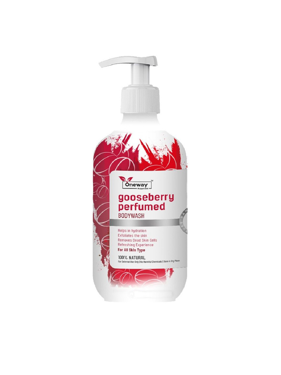 Oneway Happiness Gooseberry Body Wash With Vitamin C & Aloe Vera For Hydration - 300 ml